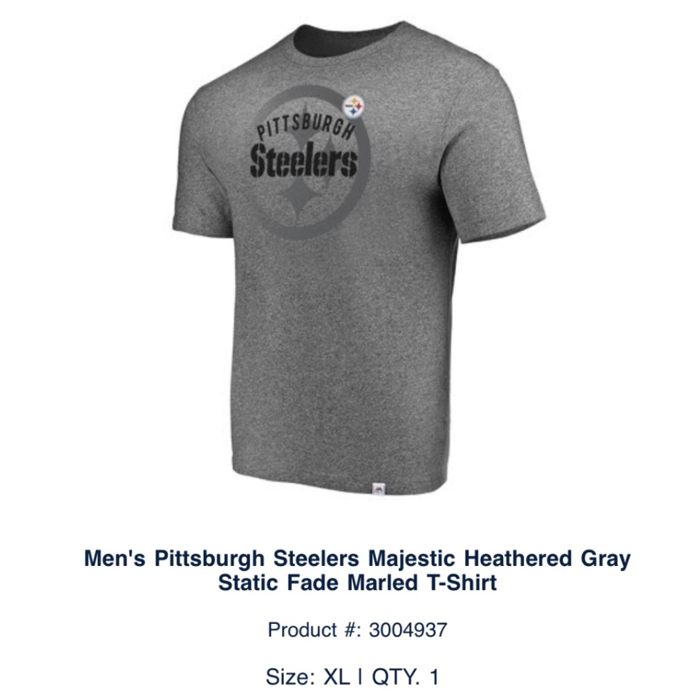 Grey Steelers shirt from NFLshop.com